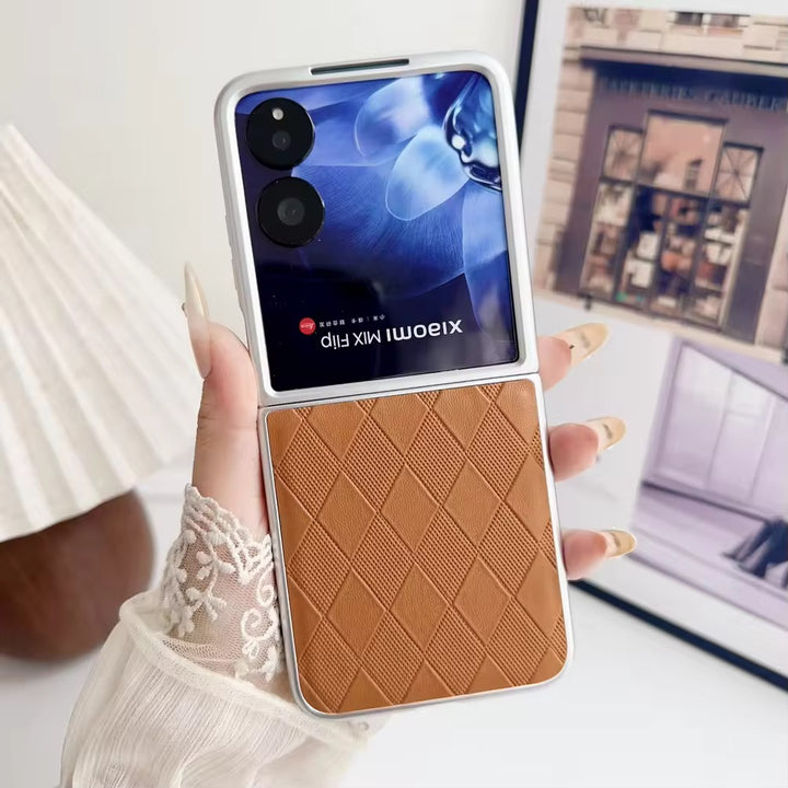 Karierte Kunstleder Hülle/Case für Xiaomi MIX Flip | ZITOCASES®