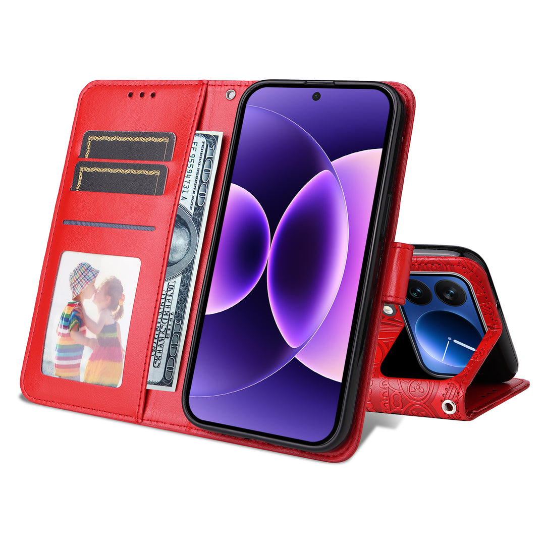 Mandala-Blumen Kunstleder Klapp Hülle/Flip Case für Xiaomi 17, 17 Pro, 17 Pro Max | ZITOCASES®