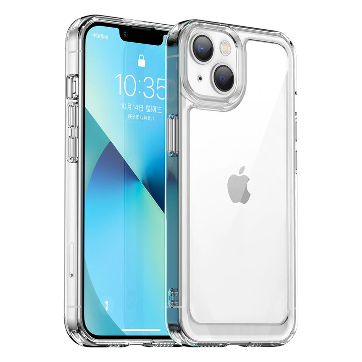 Transparente Silikon/Plastik Hülle/Case mit buntem Rahmen für iPhone 16, 15-Serie | ZITOCASES®