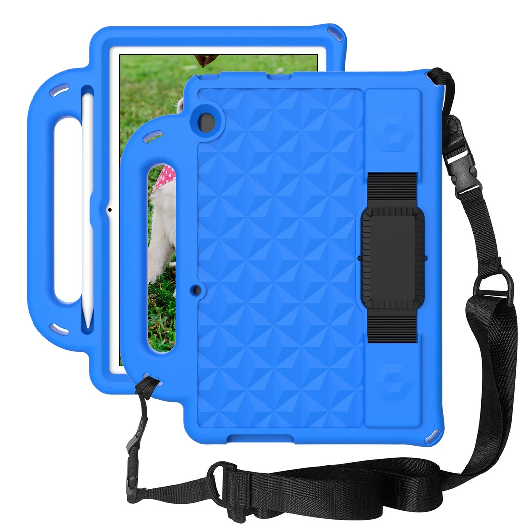 Kinder/Airbag Silikon Hülle/Case inkl. Gurt und Griff für iPad Pro, Mini-Serie | ZITOCASES®