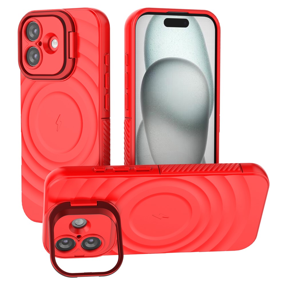 Wellen Optik Silikon MagSafe/Magnet Hülle/Case mit integriertem Ständer für iPhone 17 | ZITOCASES®