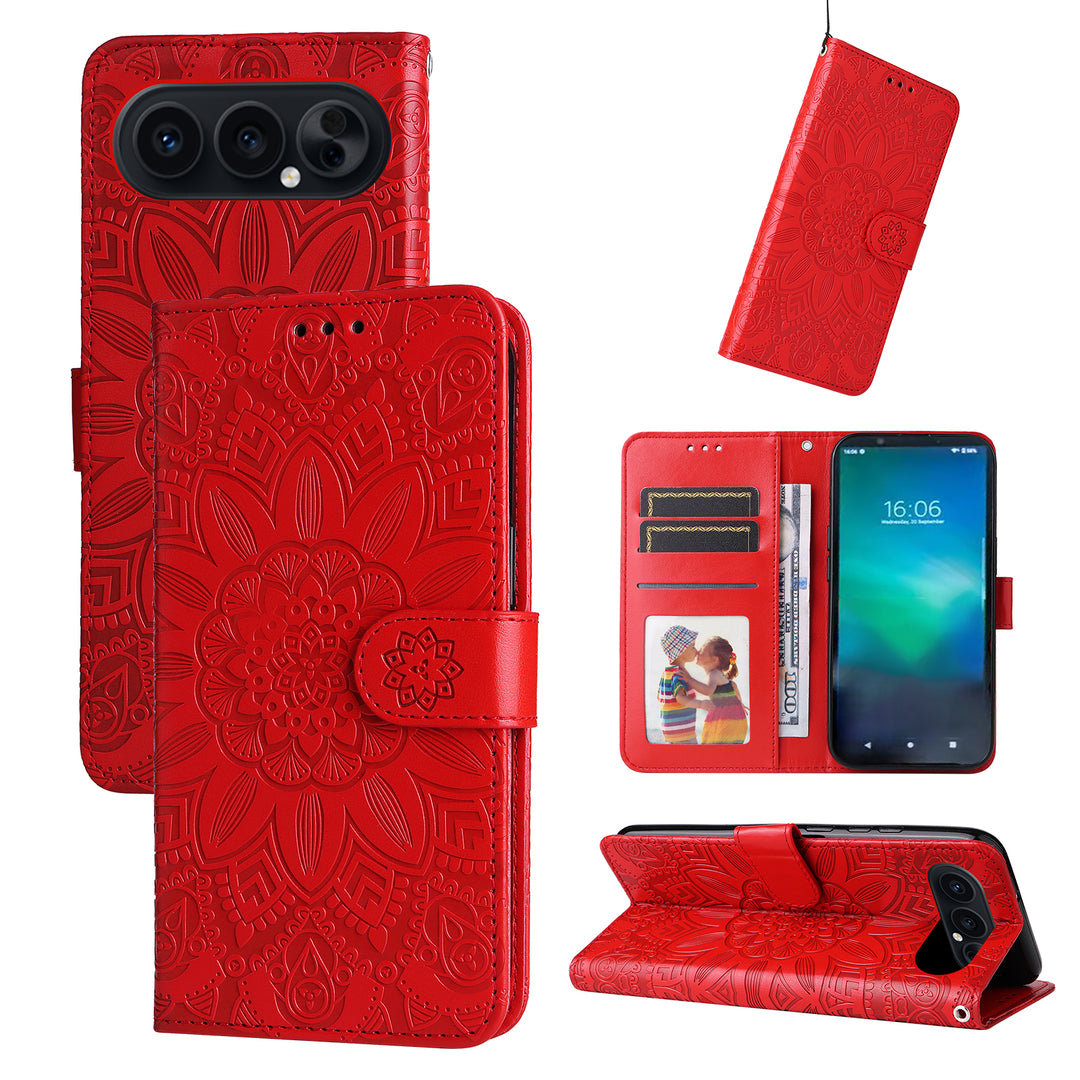 Mandala-Blumen Kunstleder Klapp Hülle/Flip Case für Honor 500, 500 Pro | ZITOCASES®