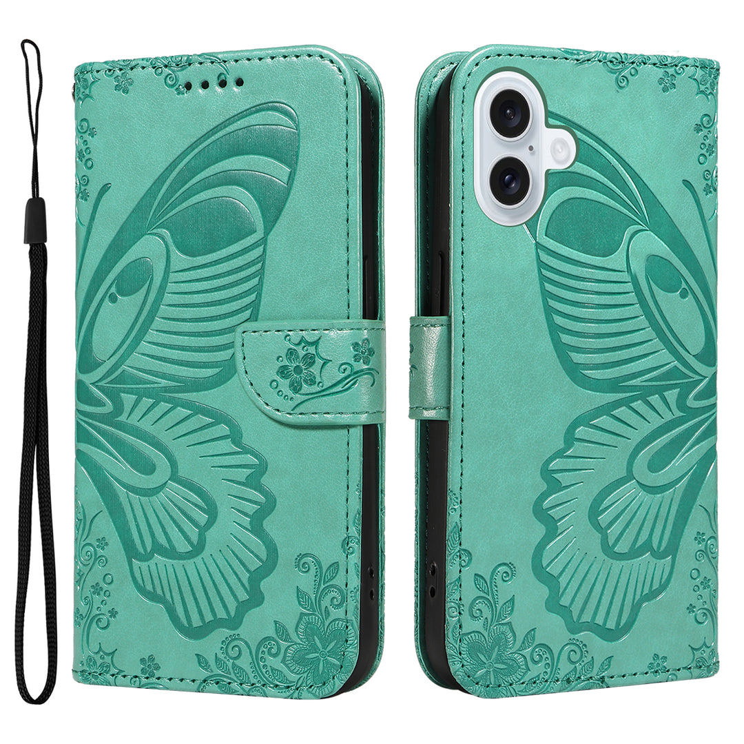 Schmetterling Motiv Kunstleder Klapp Hülle/Flip Case für iPhone 17 | ZITOCASES®