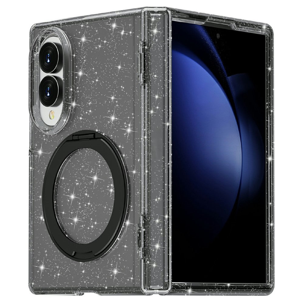 Transparente/Glitzer MagSafe/Magnet Hülle/Case mit integriertem Ständer für Samsung Galaxy Z Fold 8 | ZITOCASES®