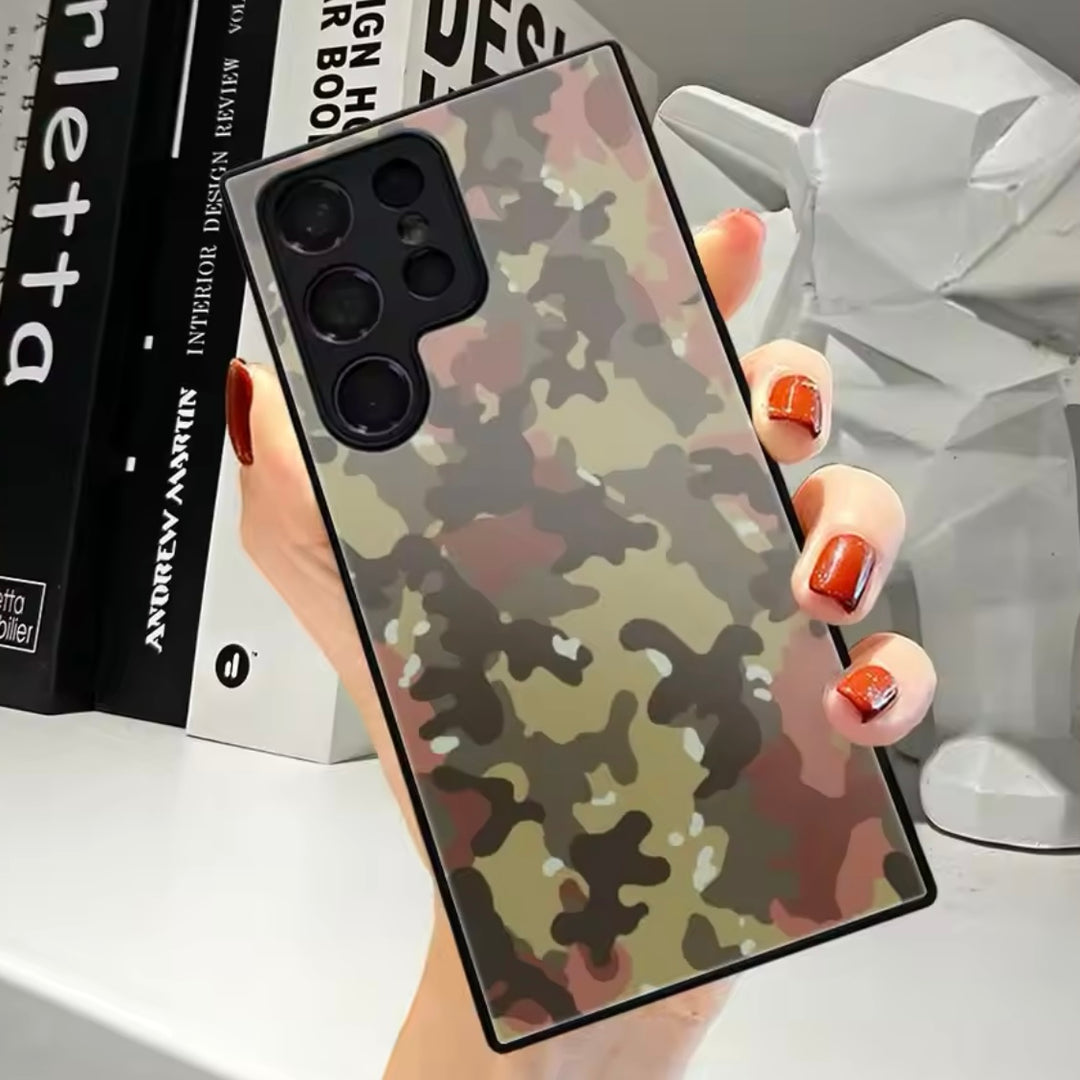 Camouflage Tarnfarben Panzerglas Hülle/Case für Samsung Galaxy S25, S25 Plus, S25 Ultra, S24, S24 Plus, S24 Ultra, S24 FE, S23 FE, S23, S23 Plus, S23 Ultra, S22, S22 Plus, S22 Ultra, S21 FE | ZITOCASES®