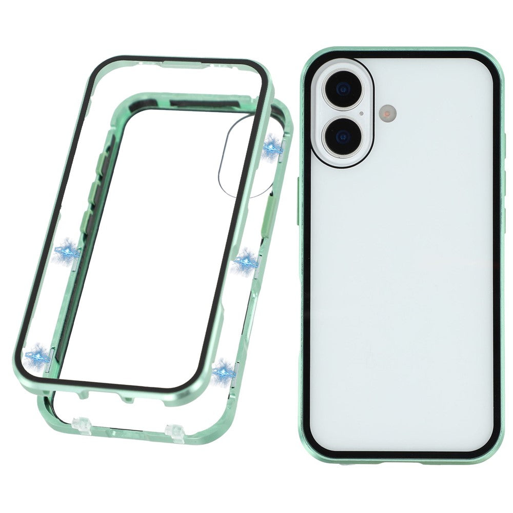 360° [KLARSICHT 9H-Glas] Aluminium Vollschutz Hülle/Case für iPhone 17