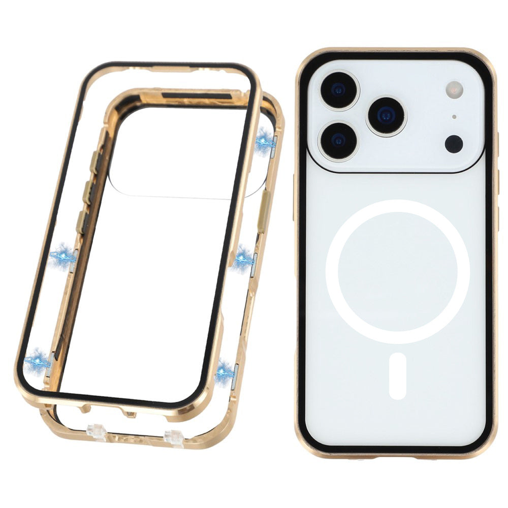 360° MagSafe/Magnet [KLARSICHT 9H-Glas] Aluminium Vollschutz Hülle/Case für iPhone 17 Pro, 17 Pro Max | ZITOCASES®