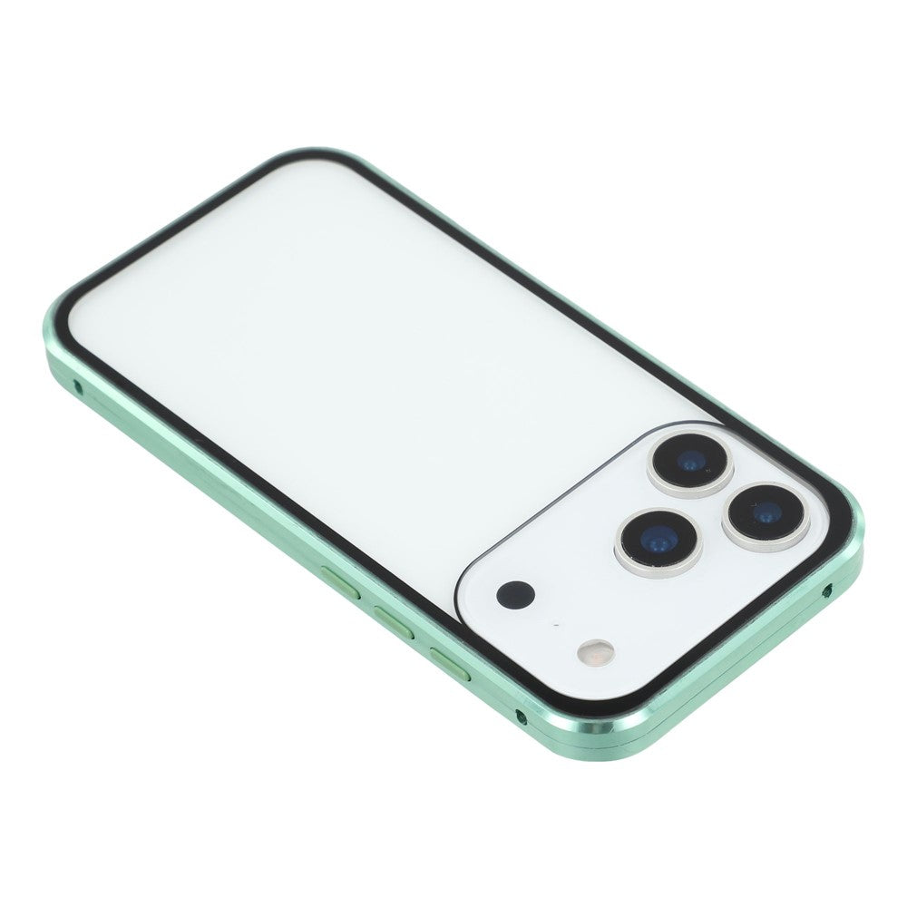 360° [KLARSICHT 9H-Glas] Aluminium Vollschutz Hülle/Case für iPhone 17 Pro, 17 Pro Max