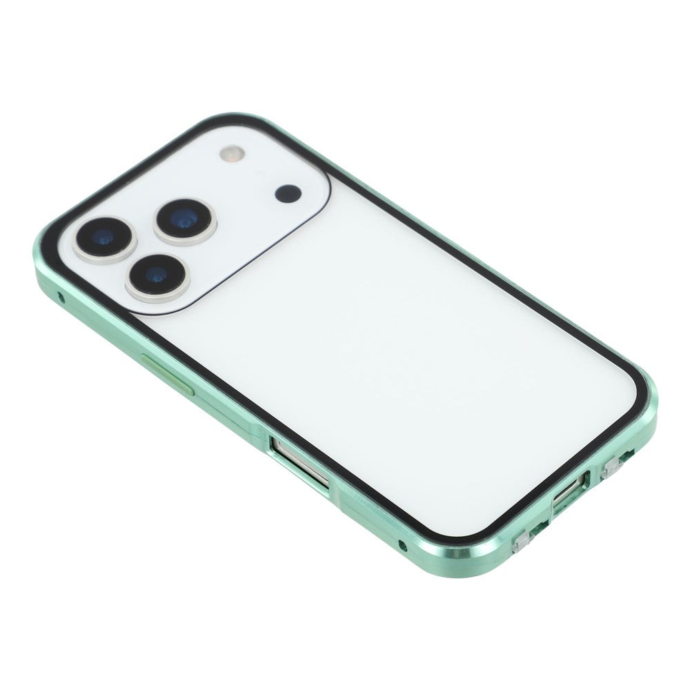360° [KLARSICHT 9H-Glas] Aluminium Vollschutz Hülle/Case für iPhone 17 Pro, 17 Pro Max