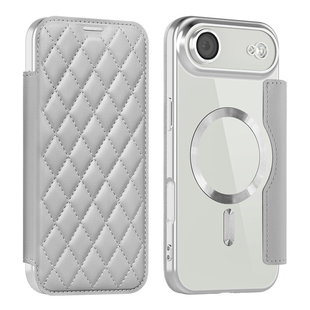 Karierte Kunstleder MagSafe/Magnet Klapp Hülle/Flip Case für iPhone Air | ZITOCASES®