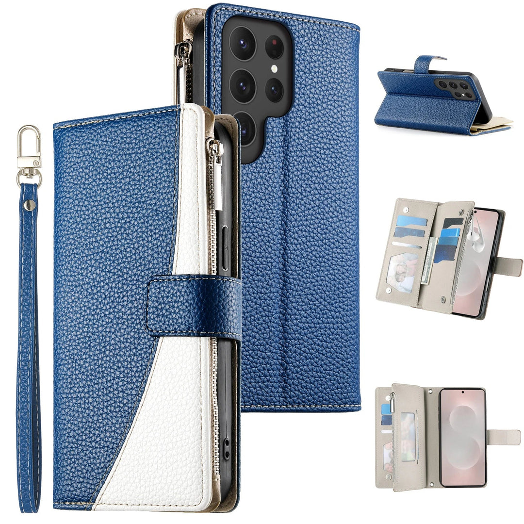 Zweifarbige Kunstleder Klapp Hülle/Flip Case für Samsung Galaxy S26, S26 Plus, S26 Ultra | ZITOCASES®