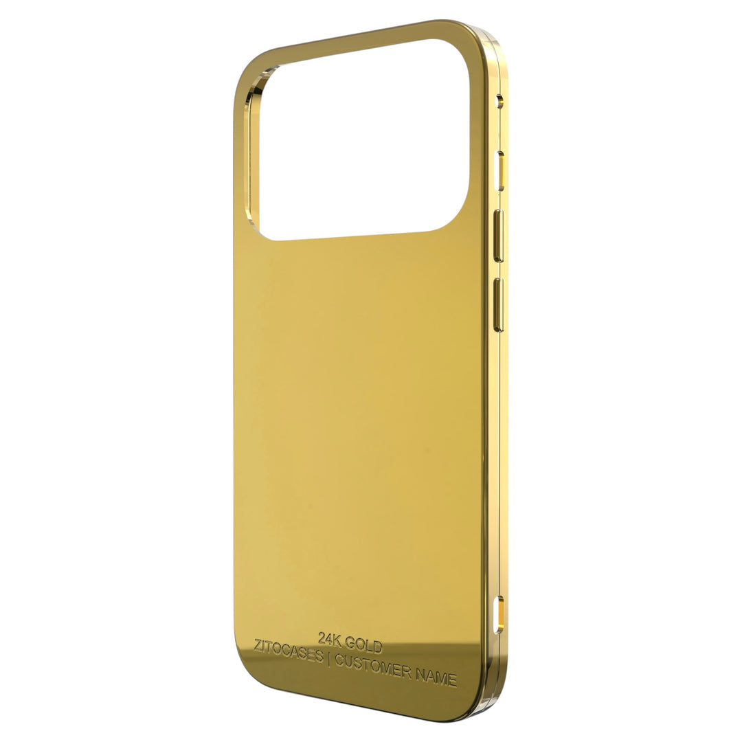 24K Gold veredelte Luxus Hülle/Case für iPhone 17, 17 Pro, 17 Pro Max, Air, 16, 16 Plus, 16 Pro, 16 Pro Max, 16e, 15, 15 Plus, 15 Pro, 15 Pro Max, 14, 14 Plus, 14 Pro, 14 Pro Max, 13, 13 Pro, 13 Pro Max | ZITOCASES®