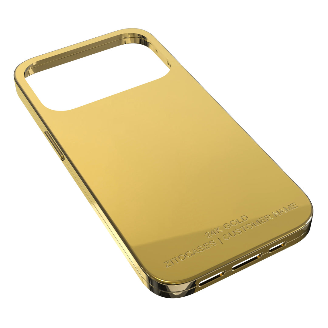 24K Gold veredelte Luxus Hülle/Case für iPhone 17, 17 Pro, 17 Pro Max, Air, 16, 16 Plus, 16 Pro, 16 Pro Max, 16e, 15, 15 Plus, 15 Pro, 15 Pro Max, 14, 14 Plus, 14 Pro, 14 Pro Max, 13, 13 Pro, 13 Pro Max | ZITOCASES®