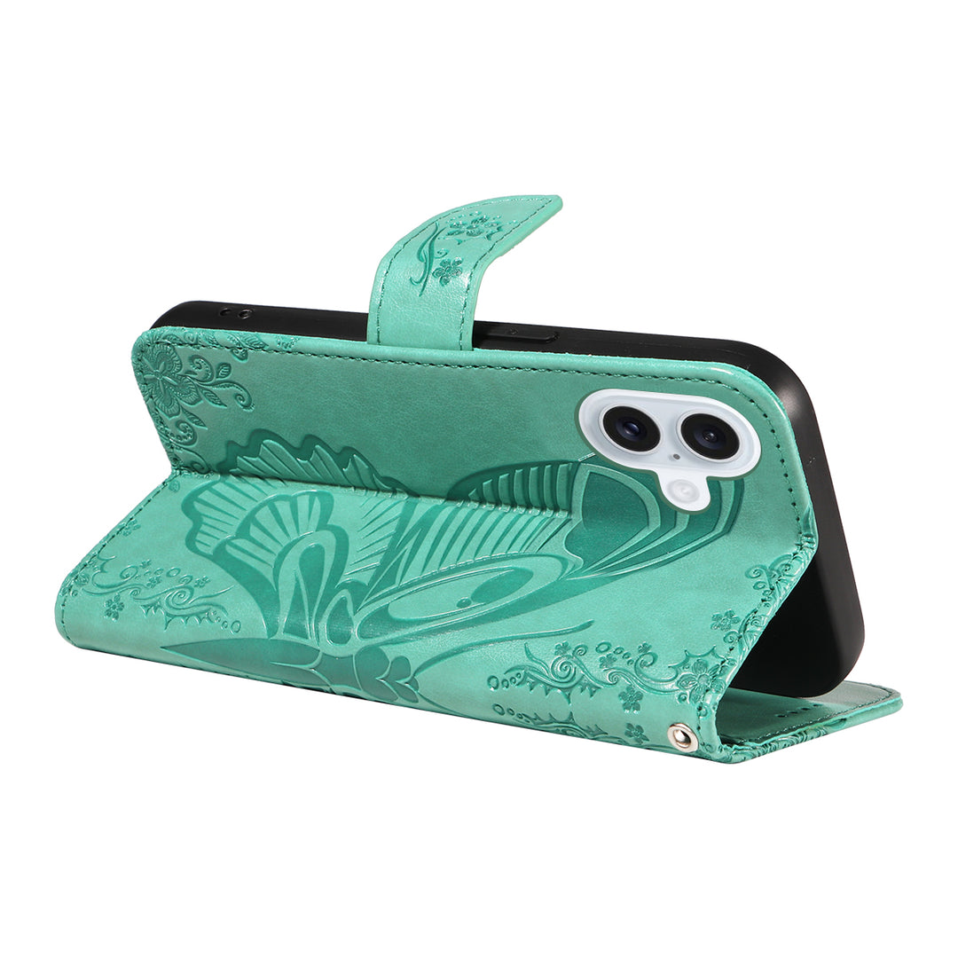 Schmetterling Motiv Kunstleder Klapp Hülle/Flip Case für iPhone 17 | ZITOCASES®
