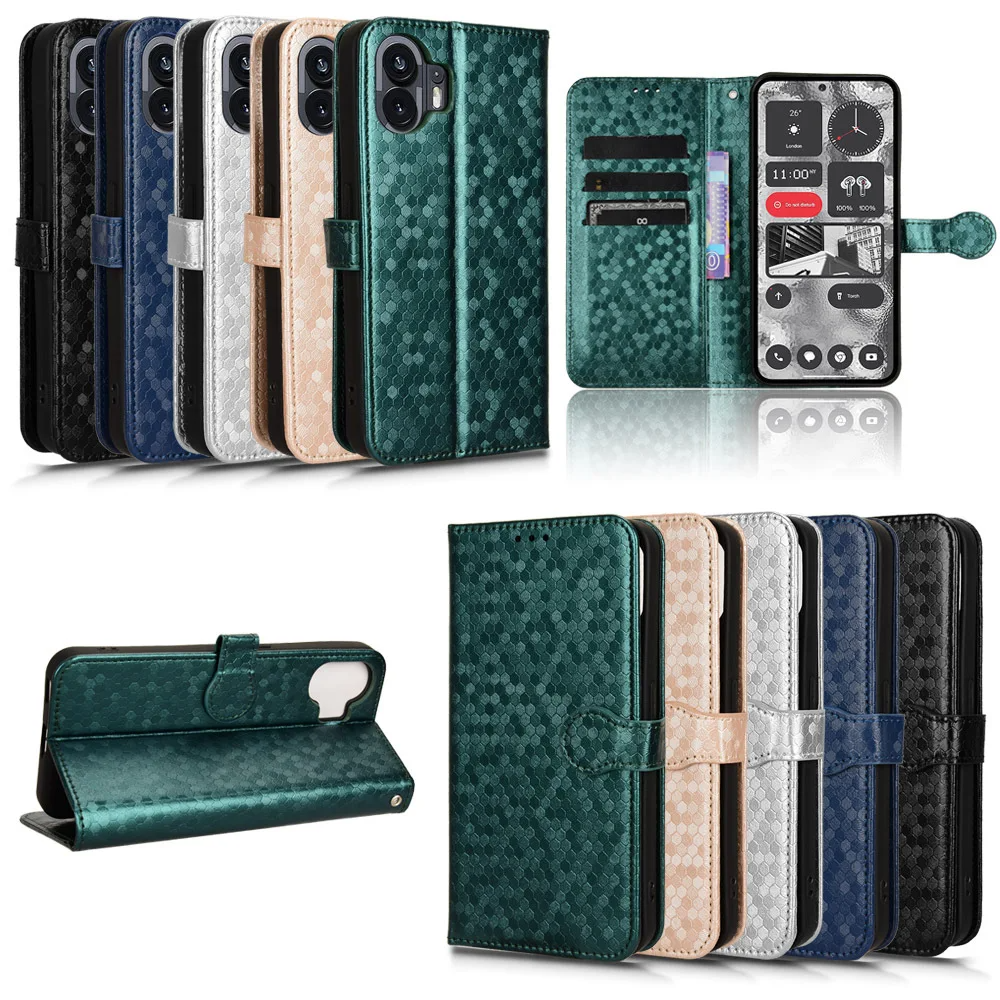 Kunstleder Geometrie-Muster Klapp Hülle/Flip Case für Nothing Phone (3a), (3a) Pro, (2), (2a), (2a) Plus, (1), CMF Phone 1 | ZITOCASES®