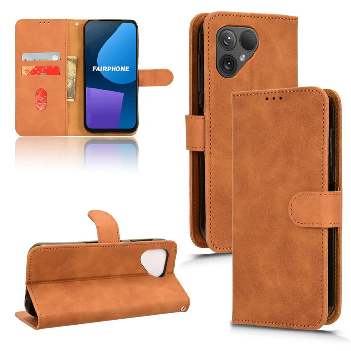 Wildleder Optik Klapp Hülle/Flip Case für Fairphone 5, 4 | ZITOCASES®