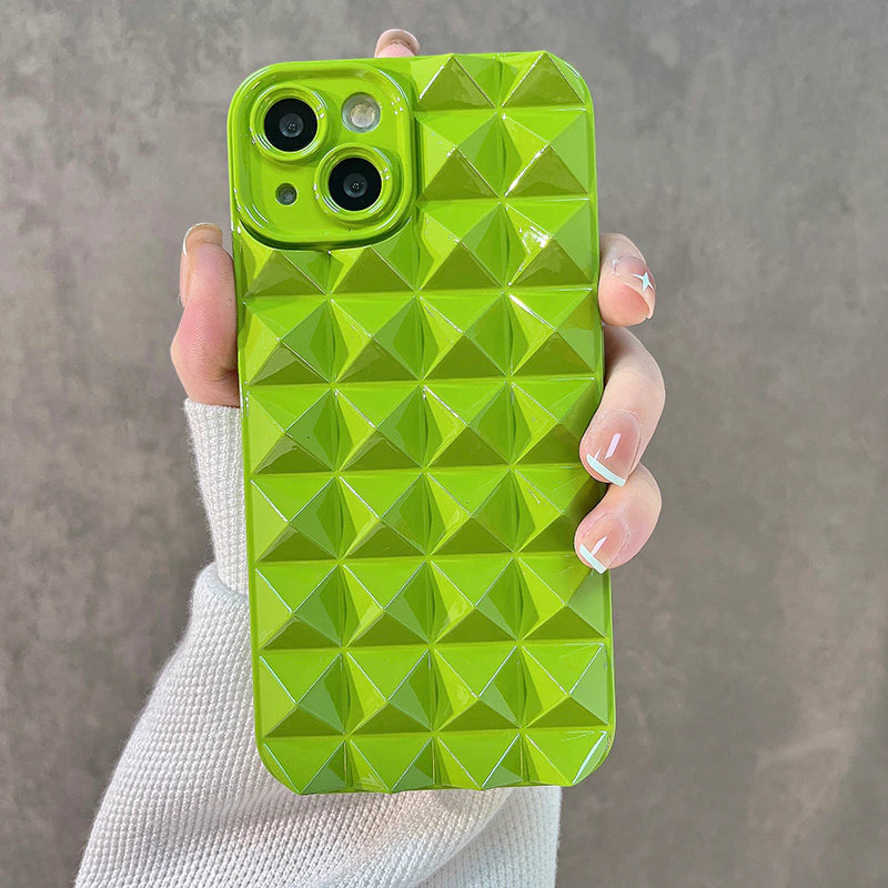 3D Nieten Silikon Hülle/Case für iPhone 16, 15-Serie | ZITOCASES®