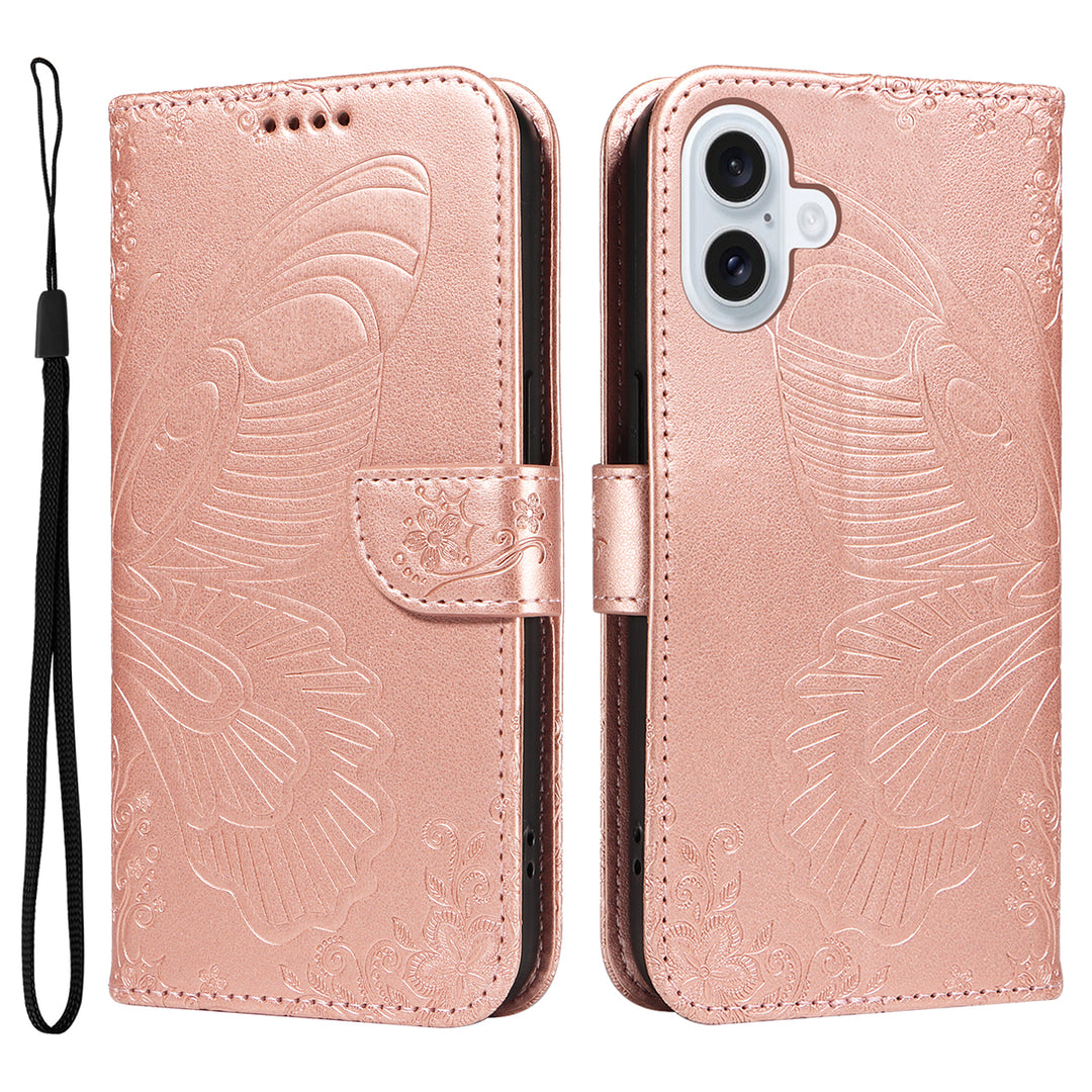 Schmetterling Motiv Kunstleder Klapp Hülle/Flip Case für iPhone 17 | ZITOCASES®