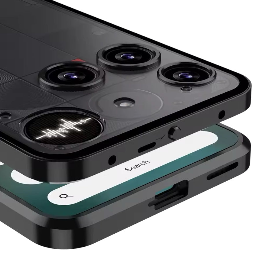 Rahmen/Bumper Aluminium Hülle/Case inkl. Glas Rückseite für Nothing Phone (3), (3a), (3a) Pro, (2), (2a), (2a) Plus, (1), CMF Phone 1, CMF Phone 2 Pro | ZITOCASES®