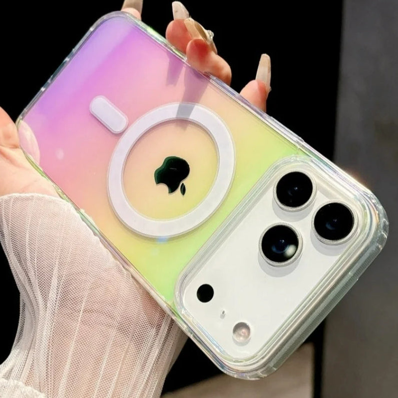 Hochglanz/Regenbogen MagSafe/Magnet Silikon Hülle/Case für iPhone 17 Pro, 17 Pro Max | ZITOCASES®