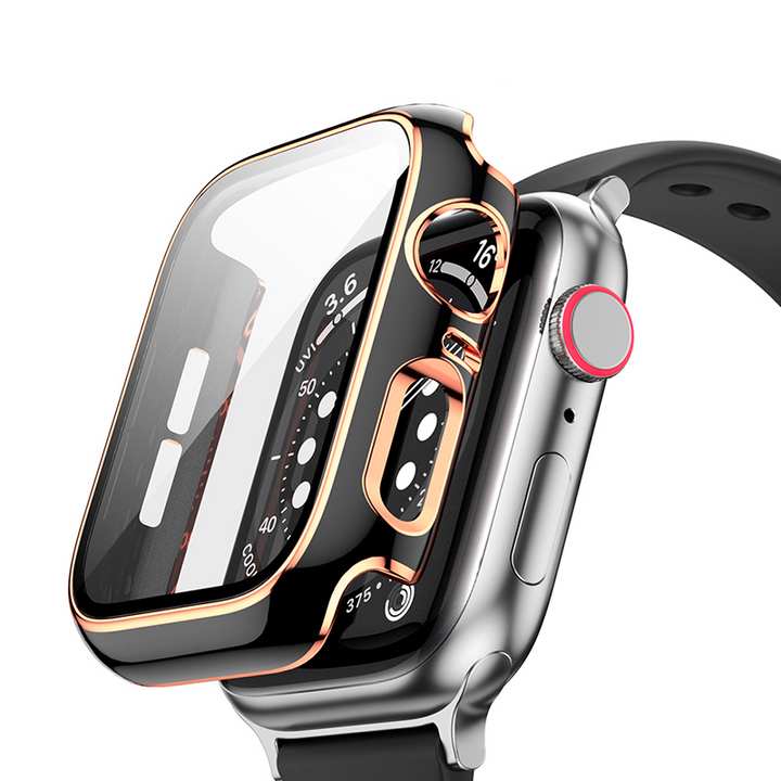 Luxus/Gold Plastik Vollschutz Hülle/Case für Apple Watch Series 10, 9, Ultra 2 | ZITOCASES®