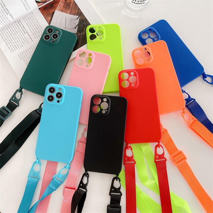 Neon Soft Hülle/Case zum Umhängen (Inkl. Band) für iPhone 16-Serie | ZITOCASES®