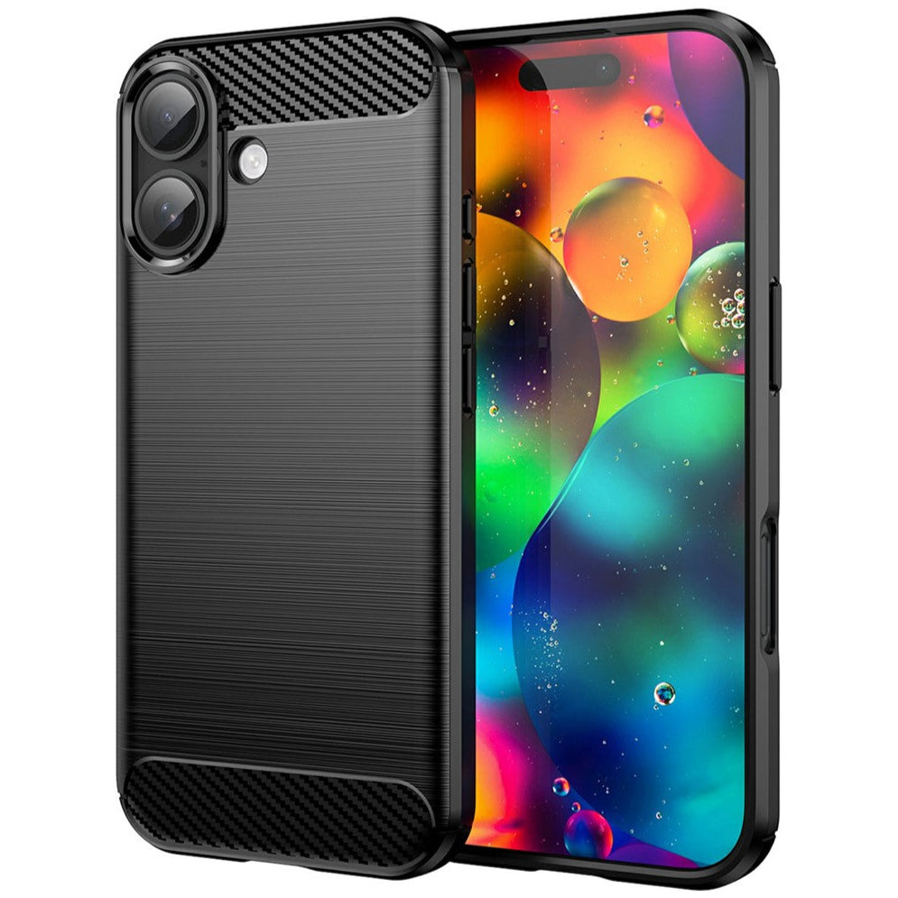 Metallstruktur/Carbon Optik Silikon Hülle/Case für iPhone 17 | ZITOCASES®