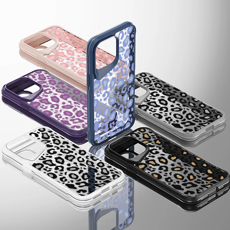 Transparente Leopard Silikon Hülle/Case für iPhone 16, 15, 14, 13-Serie | ZITOCASES®