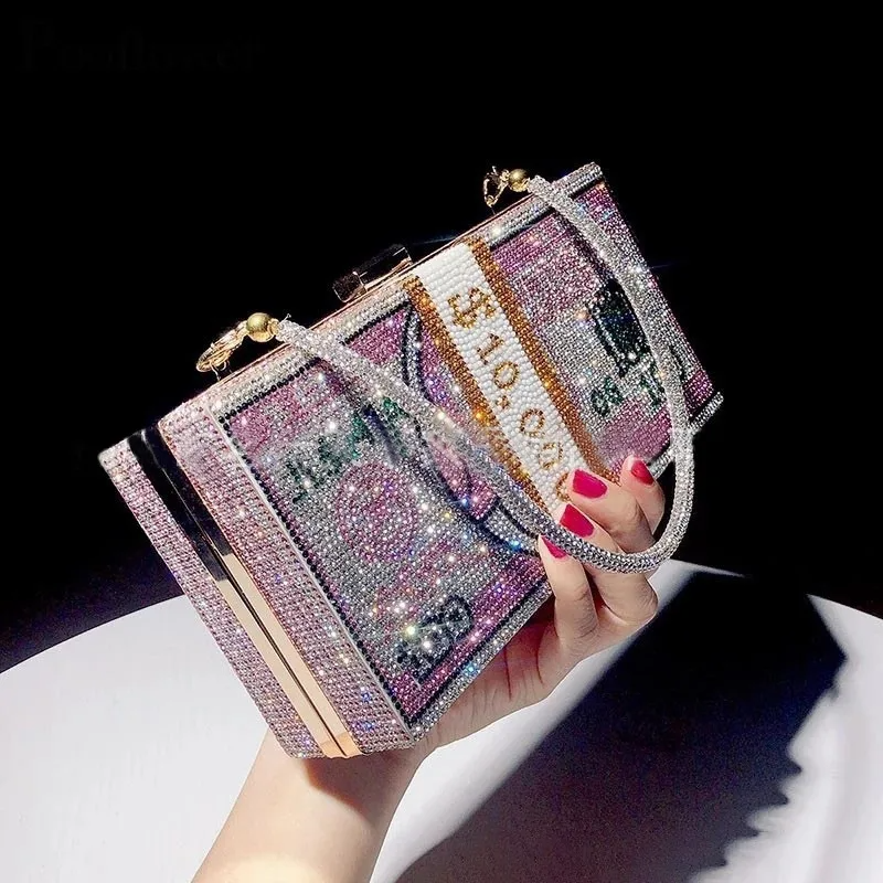 Dollar Design Glitzer/Diamant Clutch/Tasche | ZITOCASES®