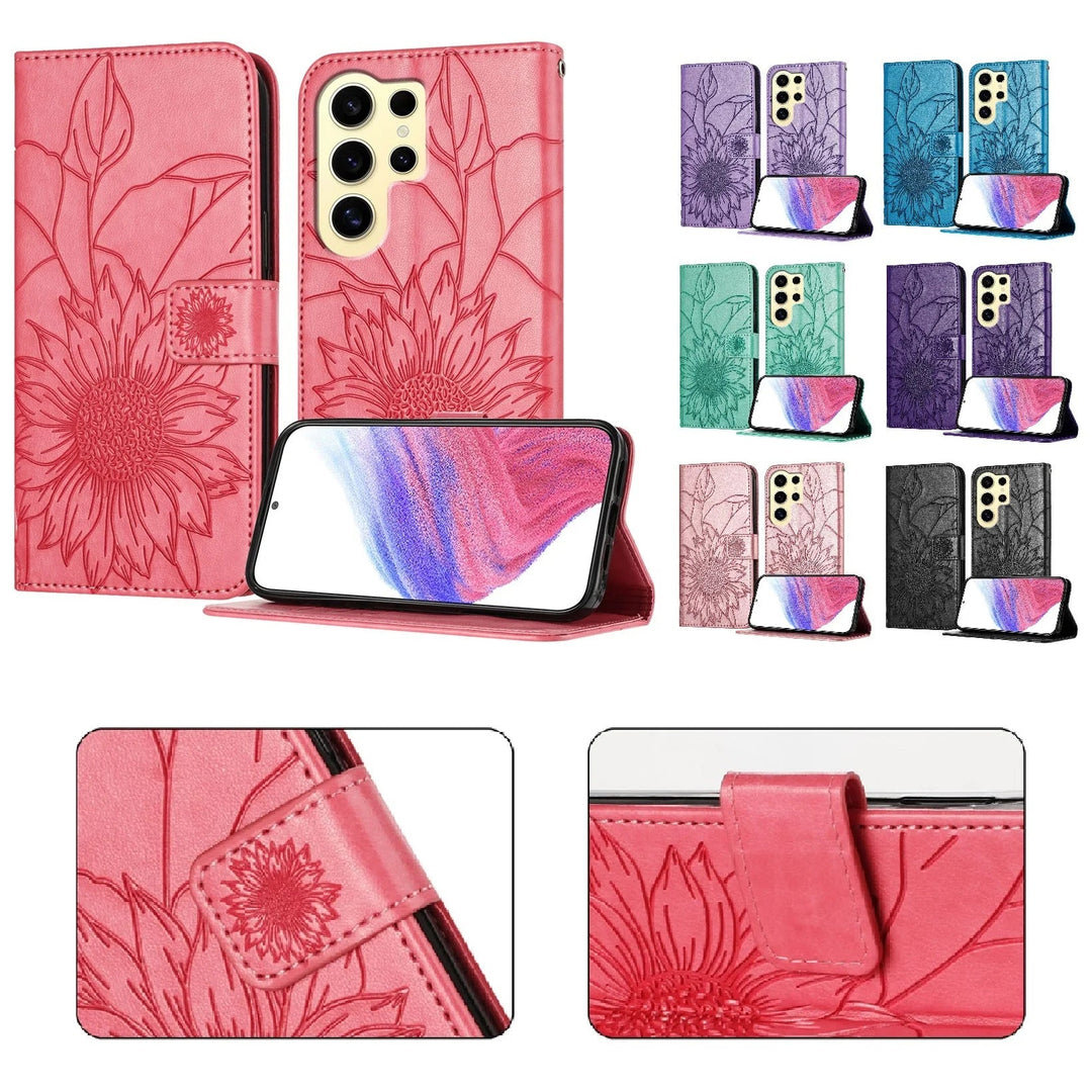 Blumen Kunstleder Klapp Hülle/Flip Case für Samsung Galaxy S26, S26 Plus, S26 Ultra | ZITOCASES®