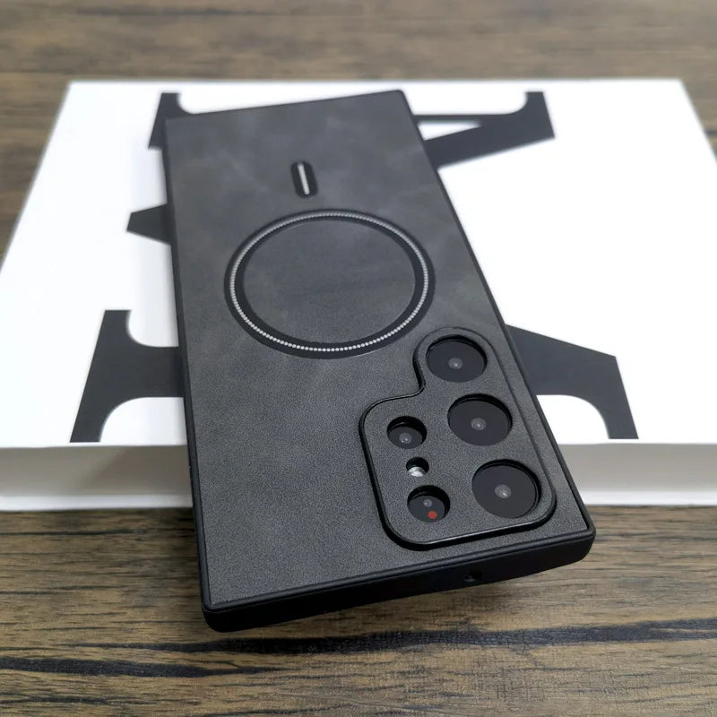 Kunstleder/Wildleder MagSafe/Magnet Hülle/Case für Samsung Galaxy S26, S26 Plus, S26 Ultra | ZITOCASES®