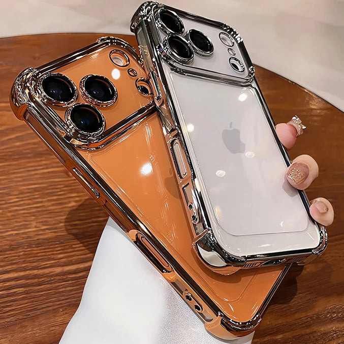 Transparente Chrom/Airbag Hülle/Case für iPhone 17 Pro, 17 Pro Max | ZITOCASES®