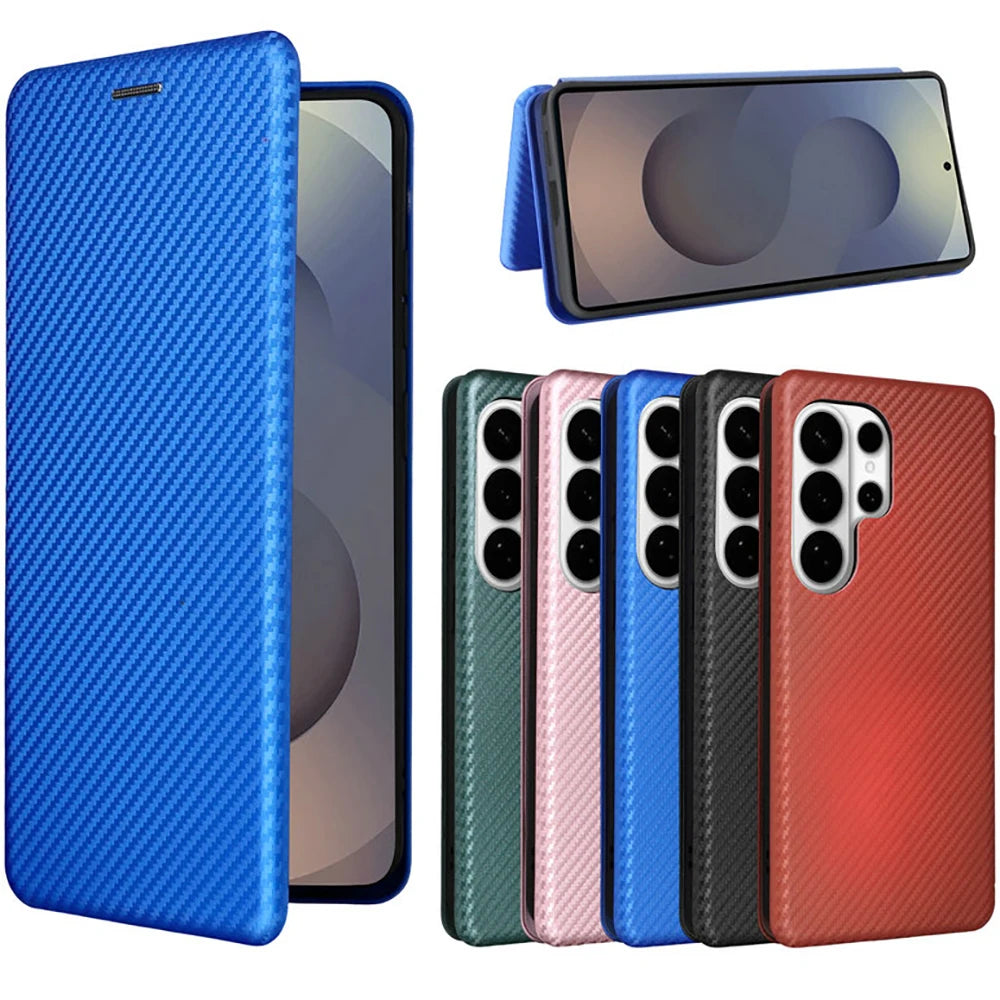 Carbon Optik Klapp Hülle/Flip Case für Samsung Galaxy S26, S26 Plus, S26 Ultra | ZITOCASES®