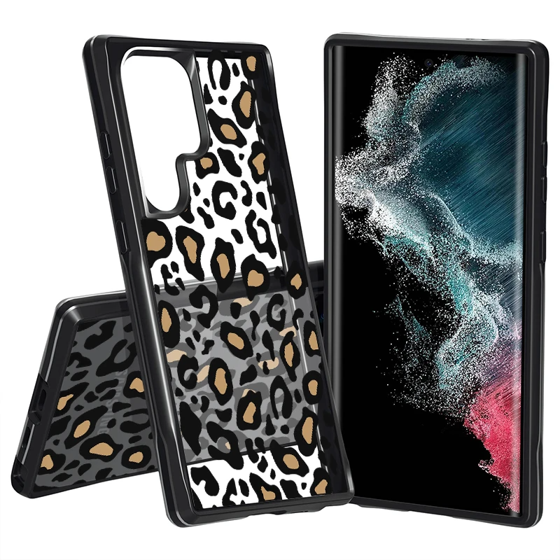 Transparente Leopard Silikon Hülle/Case für Samsung Galaxy S25, S24, S23, Note-Serie | ZITOCASES®