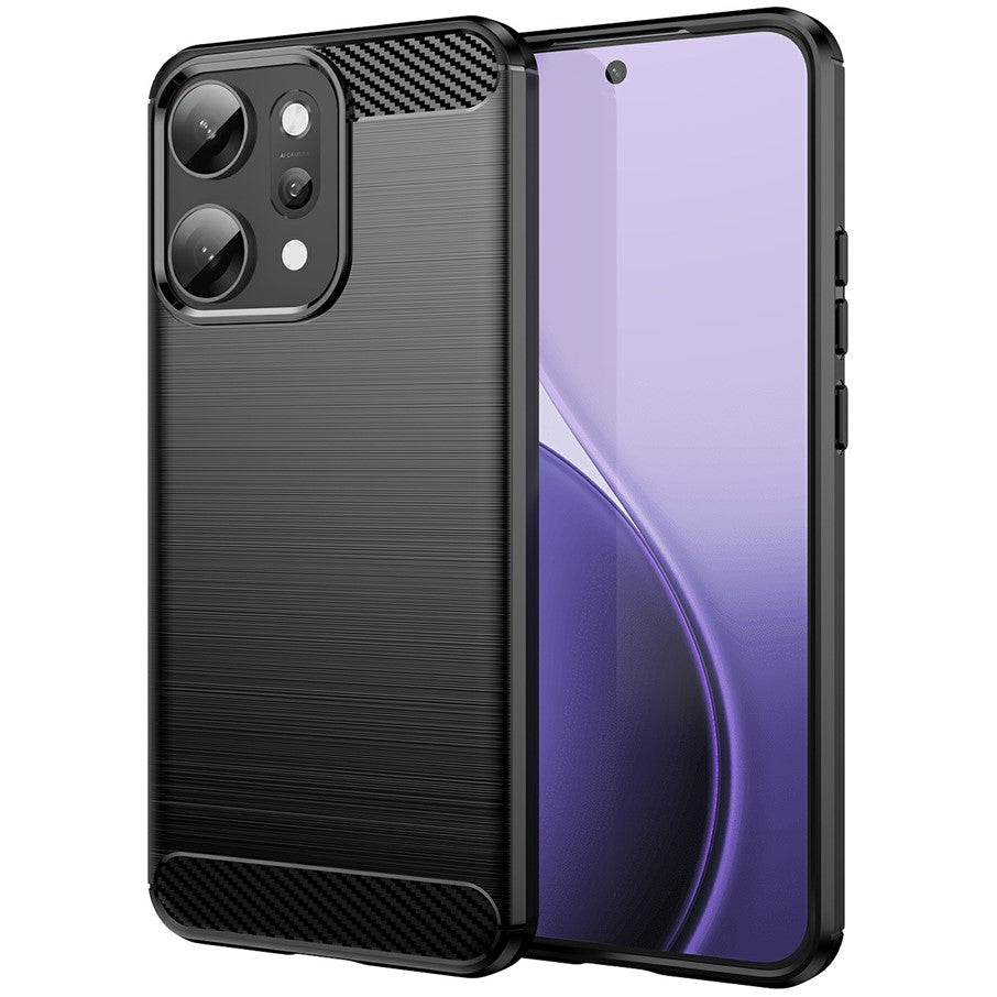 Metallstruktur/Carbon Optik Silikon Hülle/Case für Oppo Reno 14, 14 F, 14 Pro | ZITOCASES®