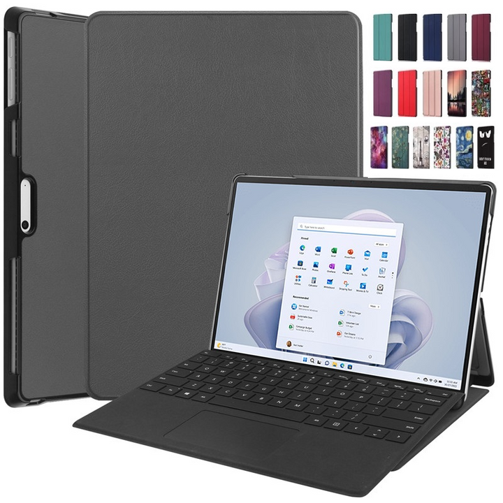 Bunte Kunstleder Hülle/Case für Microsoft Surface Pro 9, 8, 7, 7 Plus, 6, 5, 4, 3, Go 3 | ZITOCASES®