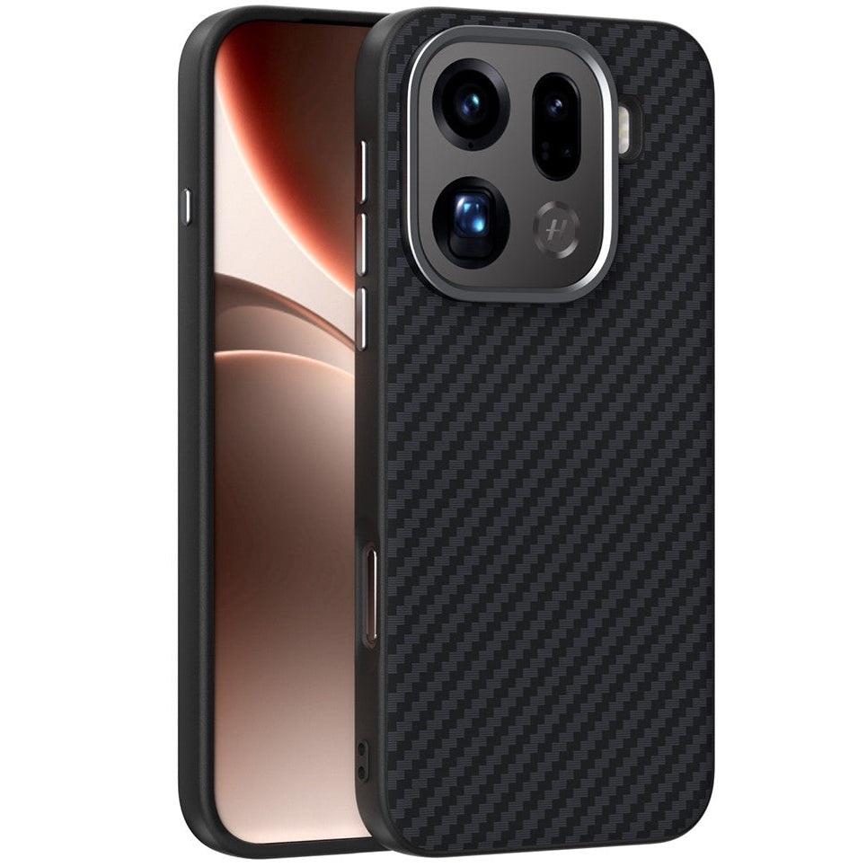 Carbon Optik Silikon MagSafe/Magnet Hülle/Case für Oppo Find X9, X9 Pro | ZITOCASES®