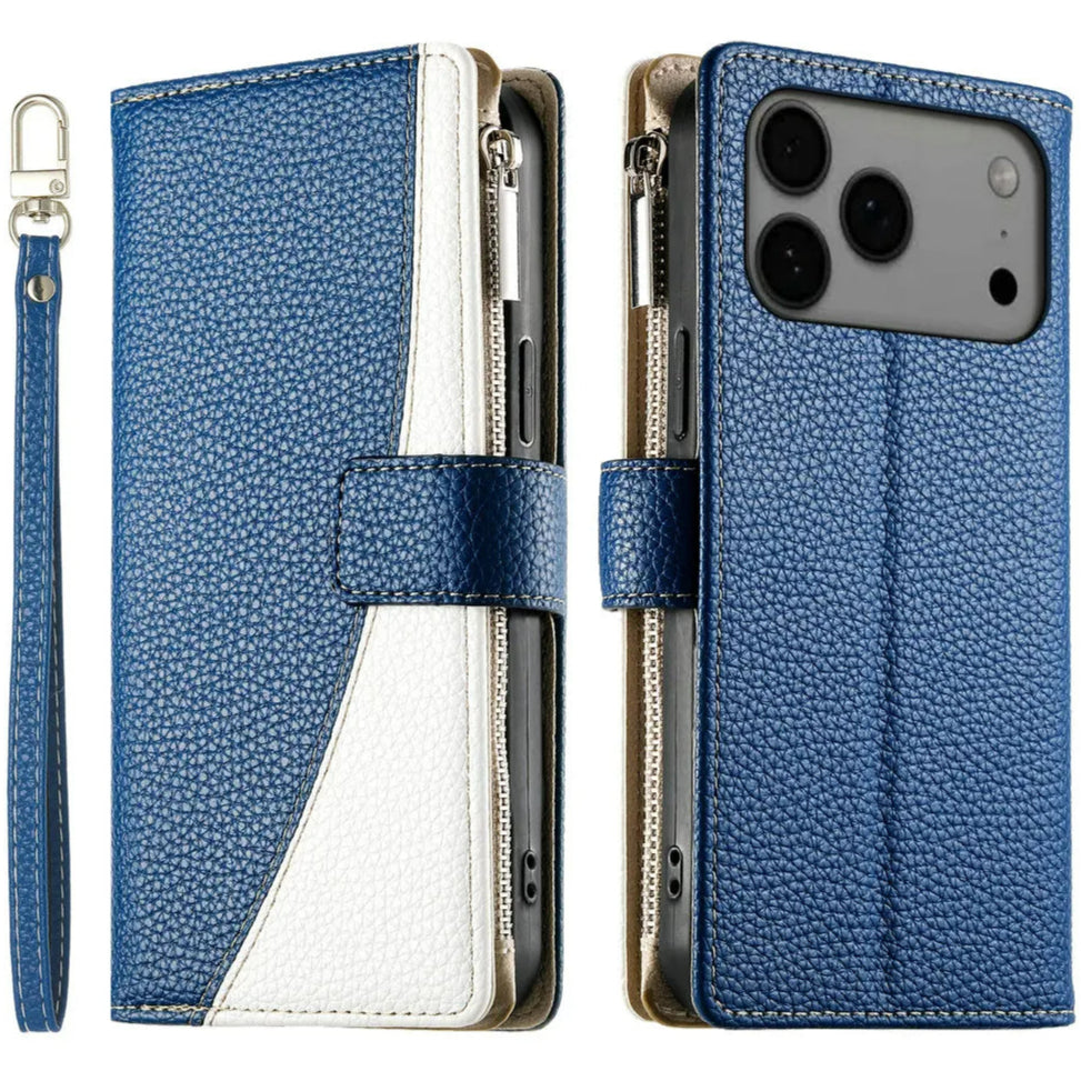 Zweifarbige Kunstleder Klapp Hülle/Flip Case für iPhone 17 Pro, 17 Pro Max | ZITOCASES®