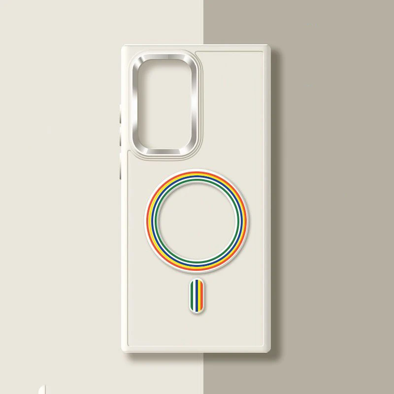 Bunte MagSafe/Magnet Chrom Akzent/Soft Hülle/Case für Samsung Galaxy S22, 21, 20-Serie | ZITOCASES®