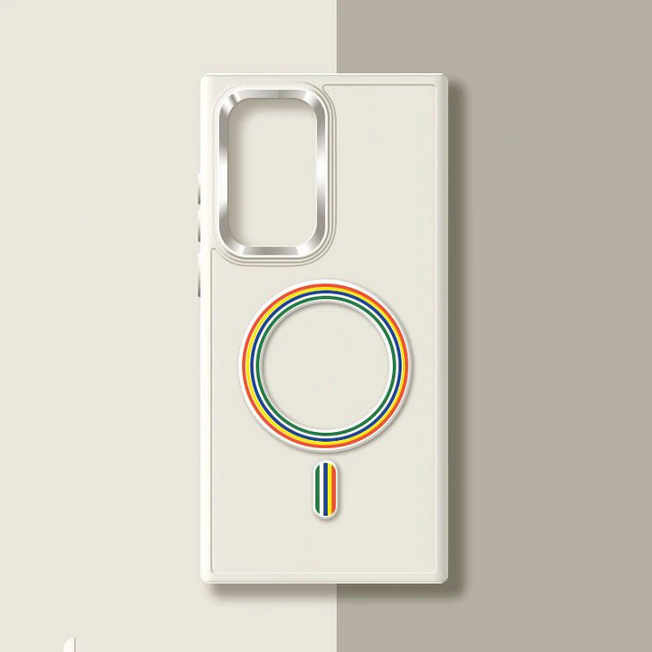 Bunte MagSafe/Magnet Chrom Akzent/Soft Hülle/Case für Samsung Galaxy S22, 21, 20-Serie | ZITOCASES®