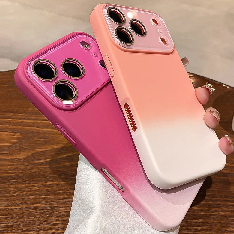 Matte/Farbverlauf Silikon Hülle/Case mit Kameraabdeckung für iPhone 17 Pro, 17 Pro Max | ZITOCASES®