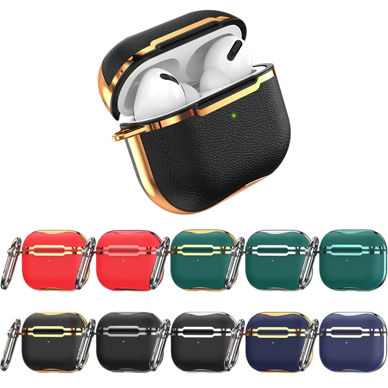 Kunstleder Chrom Akzente Hülle/Case  für AirPods Pro 1, 2 | ZITOCASES®