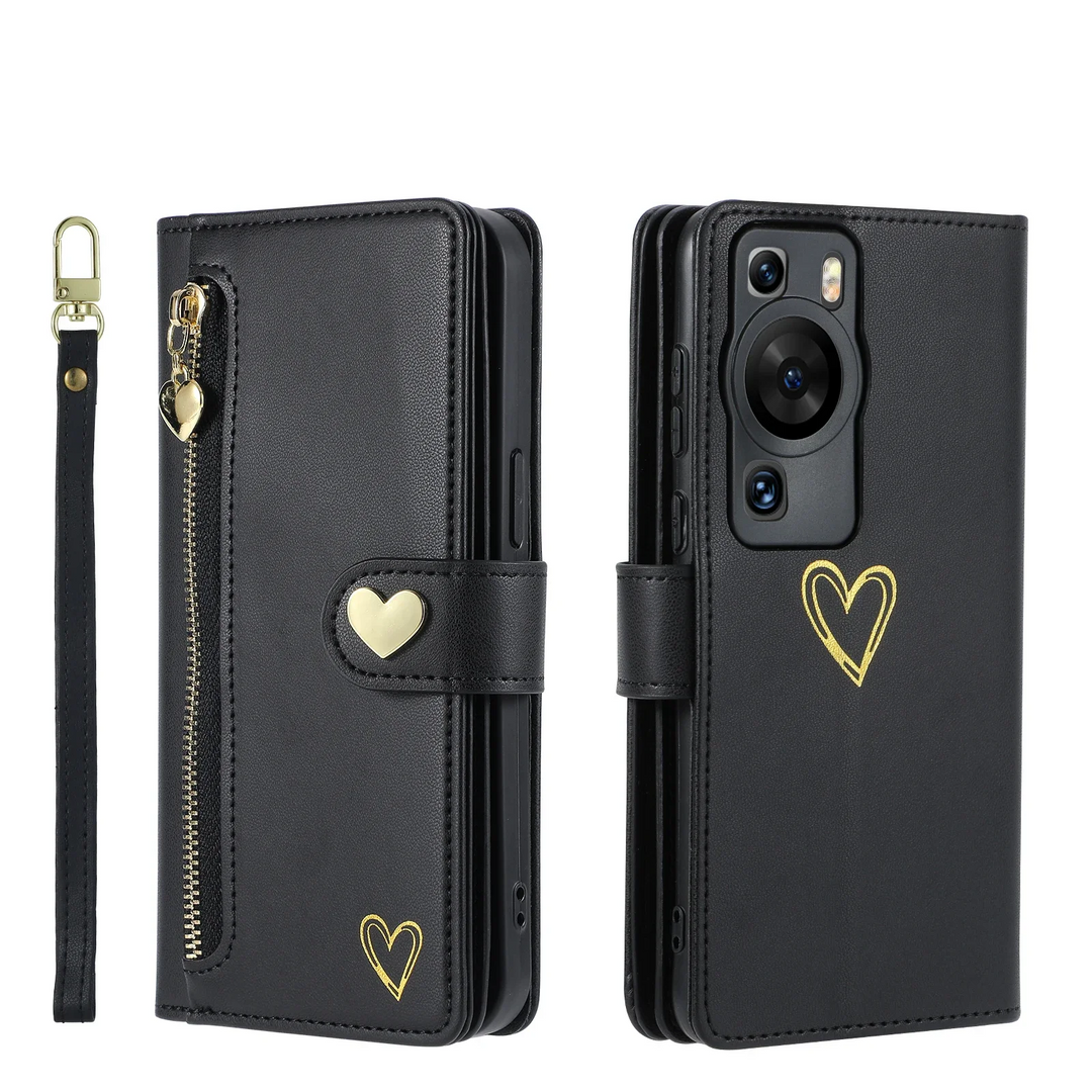 Kunstleder Brieftaschen/Herz Hülle/Case für Huawei Pura 70, 70 Pro, 70 Ultra, P60 Pro, P50, P50 Pro, P40, P40 Pro, P40 Lite, P30, P30 Lite, P30 Pro, P20, P20 Pro, P20 Lite, Mate 60 Pro, 50 Pro, 40 Pro, Nova 12s, 12i, 12 SE | ZITOCASES®