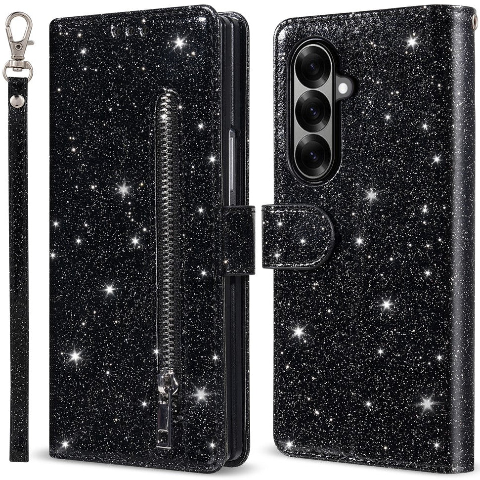 Glitzer Kunstleder Klapphülle/Flipcase für Samsung Galaxy Z Fold 8 Ultra | ZITOCASES®