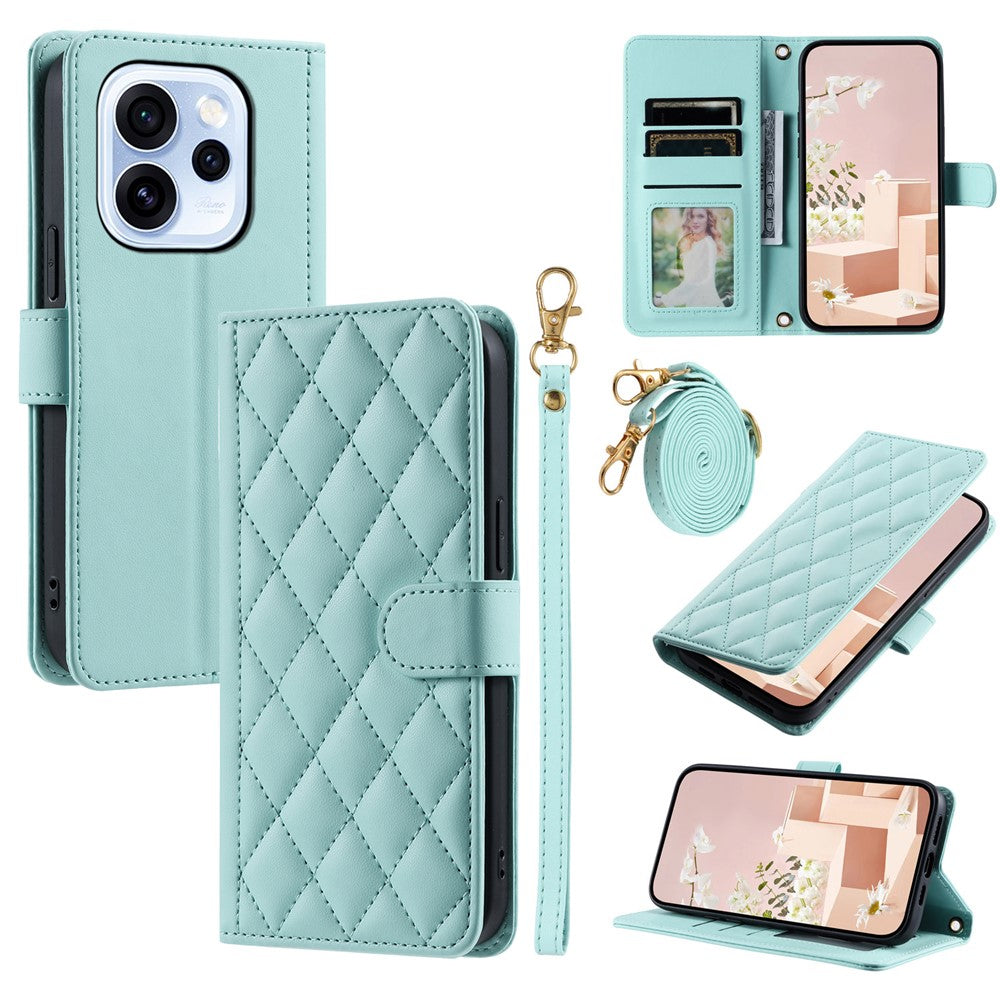 Karierte Kunstleder Brieftaschen Hülle/Case für Oppo Reno 15, 15 Pro, 15 FS, 15 F | ZITOCASES®