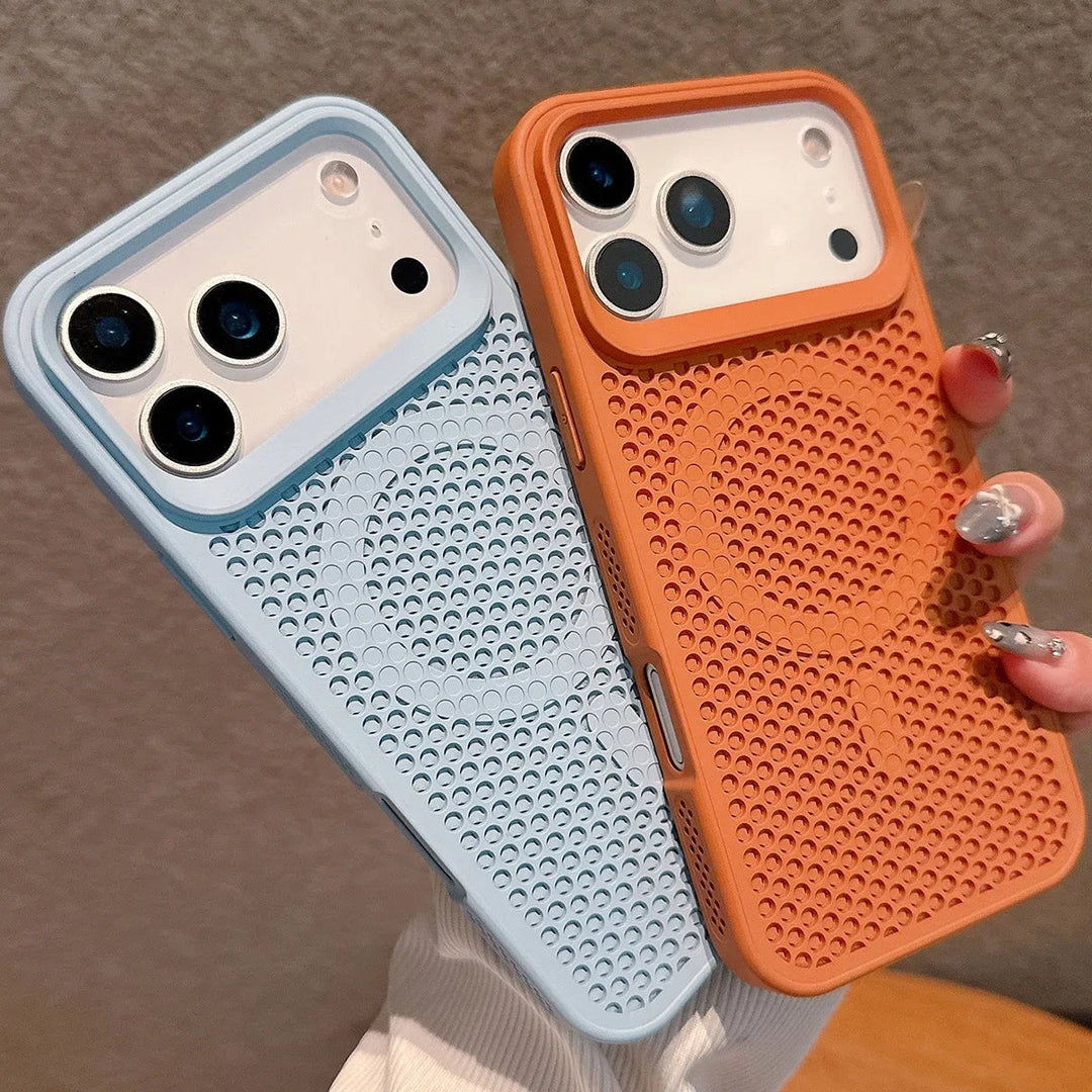 Gelochte/Wärmeableitende MagSafe/Magnet Silikon Hülle/Case für iPhone 17 Pro, 17 Pro Max | ZITOCASES®