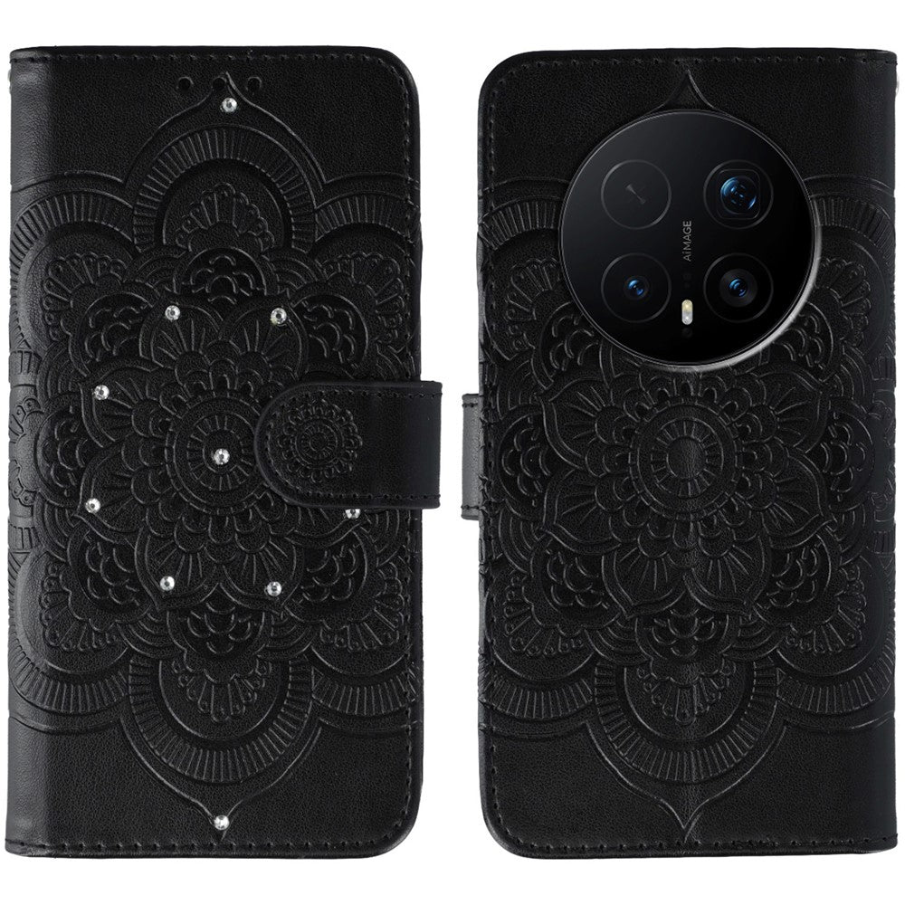 Mandala-Blumen Kunstleder Klapp Hülle/Flip Case für Honor Magic 8, 8 Pro, 8 Lite | ZITOCASES®