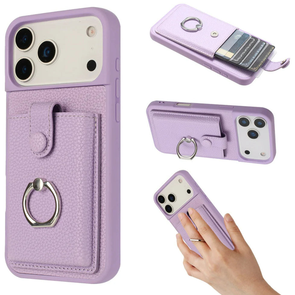 Kunstleder/Kartenfach Ring Hülle/Case für iPhone 17 Pro, 17 Pro Max | ZITOCASES®