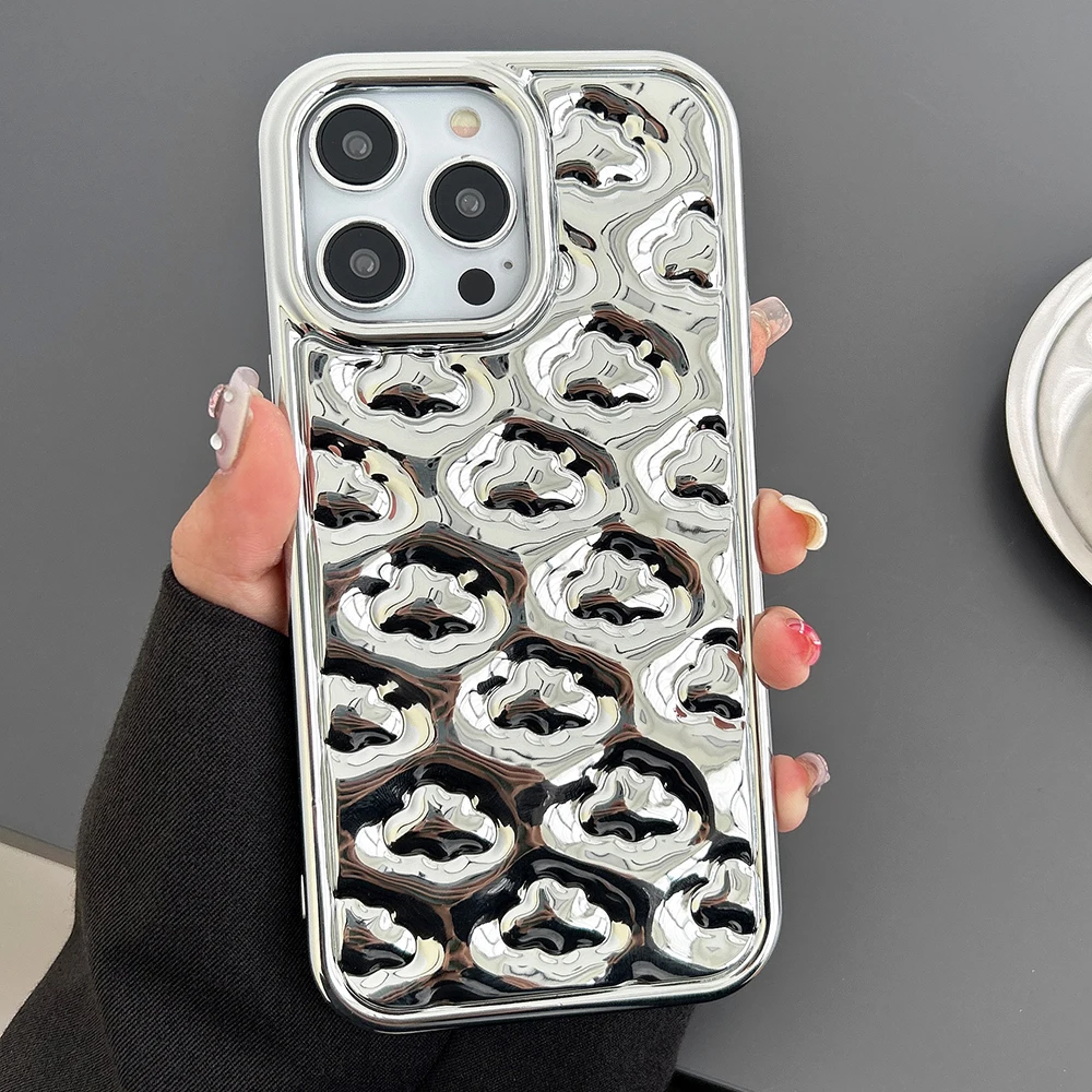 3D Wolken Design Hochglanz/Chrom Hülle/Case für iPhone 16, 15, 14-Serie | ZITOCASES®