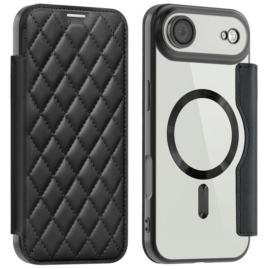 Karierte Kunstleder MagSafe/Magnet Klapp Hülle/Flip Case für iPhone Air | ZITOCASES®